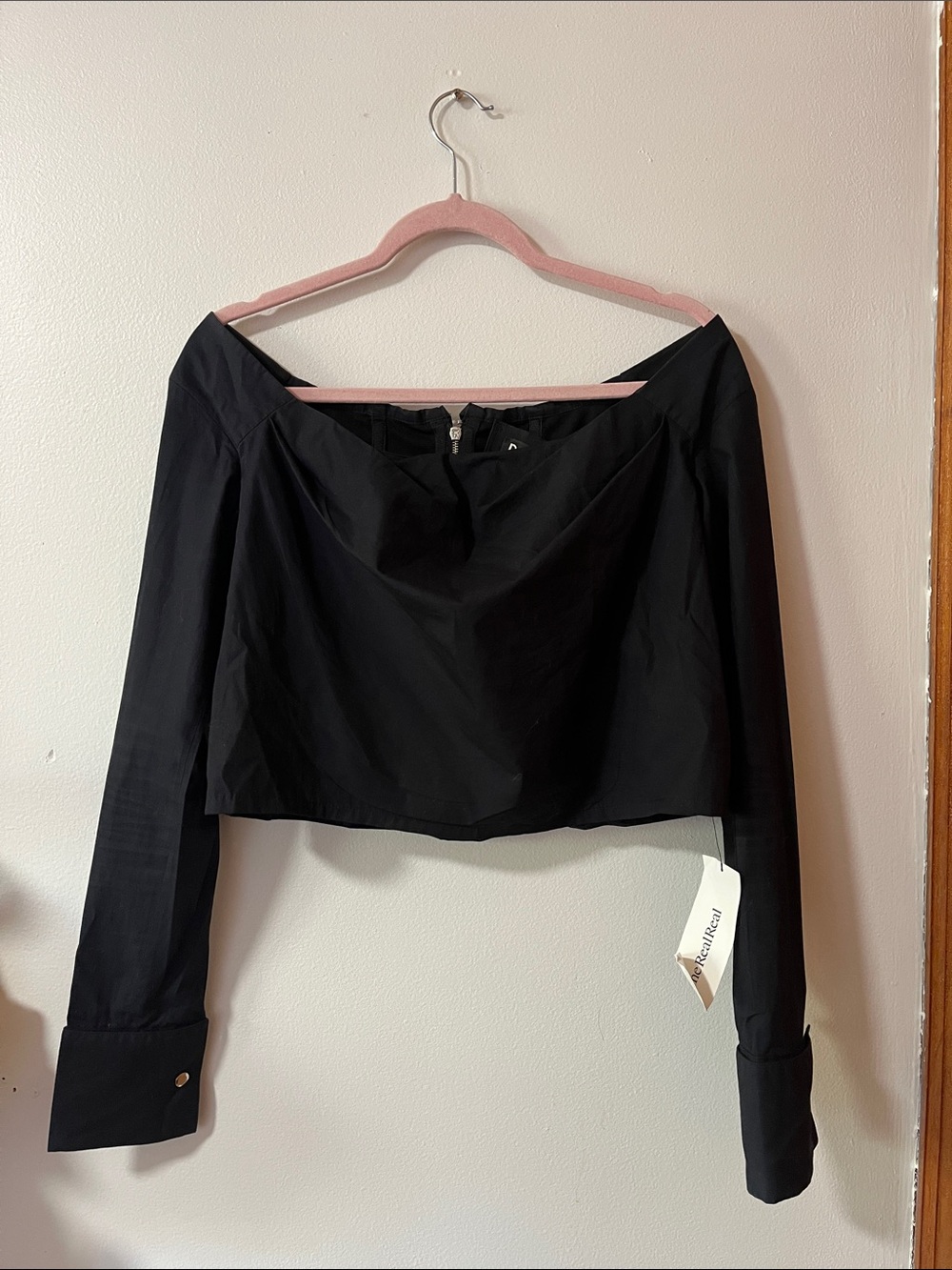 Off-Shoulder Black Women's top